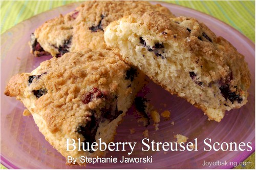 Blueberry Streusel Scones Recipe