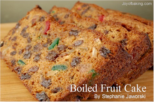 Boiled Fruit Cake Recipe