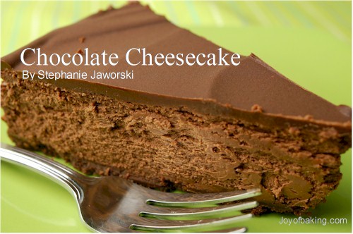 Chocolate Cheesecake Recipe