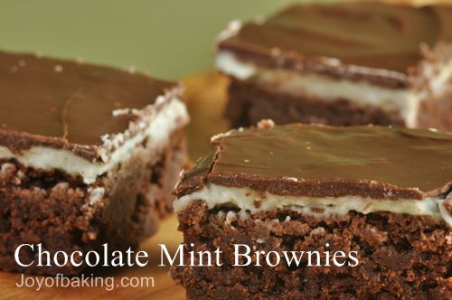 Chocolate Mint Brownies Recipe
