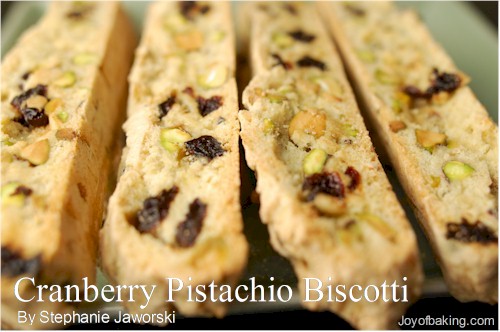 Cranberry Pistachio Biscotti Recipe