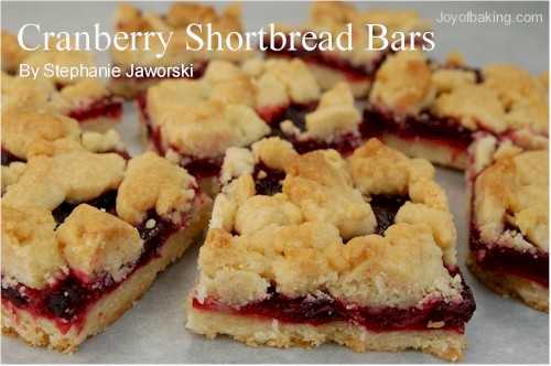 Cranberry Shortbread Bars Recipe