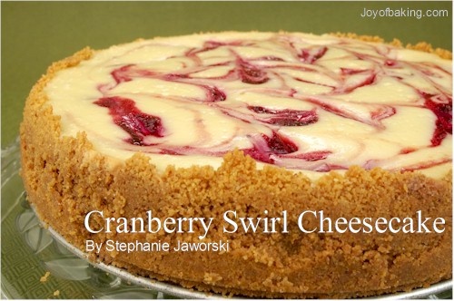 Cranberry Swirl Cheesecake Recipe