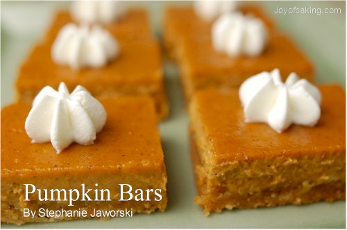 Pumpkin squares recipes
