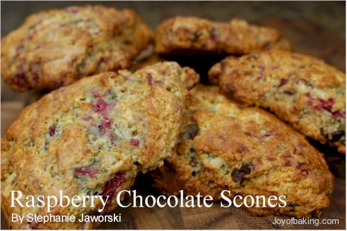 Raspberry & Chocolate Scones