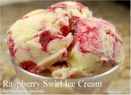 Raspberry Swirl Ice Cream