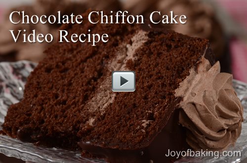 Chocolate Chiffon Cake Video Recipe – Joyofbaking.com