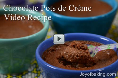 Chocolate Pots de Crème Video Recipe – Joyofbaking.com