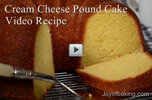 Cream Cheese Pound Cake Video Recipe – Joyofbaking.com