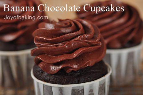 chocolate cupcakes recipe. Banana Chocolate Cupcakes