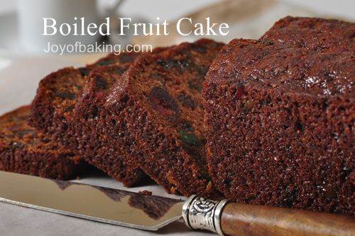 Boiled Fruit Cake Recipe