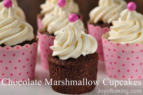 Chocolate Marshmallow Cupcakes