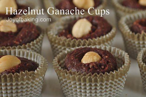 Hazelnut Ganache Cups Recipe