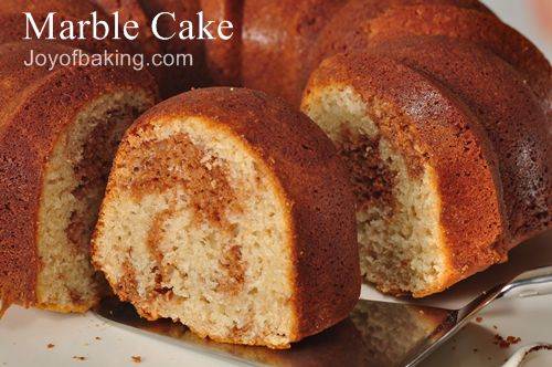 Marble Cake Recipe