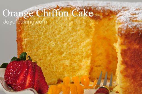 Orange chiffon cake recipes