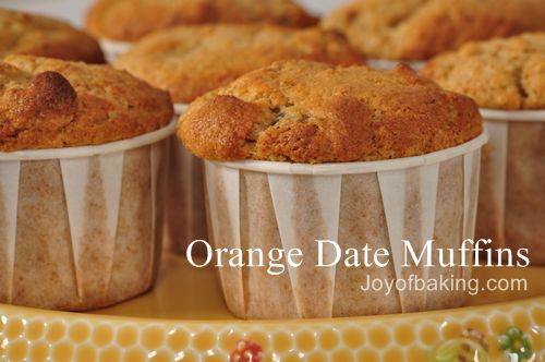 Orange Date Muffins Recipe