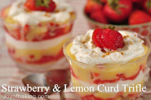 Strawberry and Lemon Curd Trifle