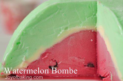 Watermelon Bombe Recipe - Joyofbaking.com *Tested Recipe