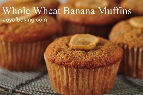 Whole Wheat Banana Muffins