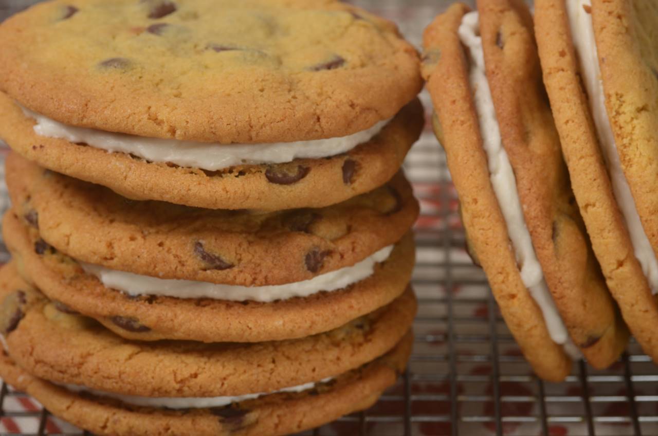 Chocolate Chip Sandwich Cookies *Video Recipe*