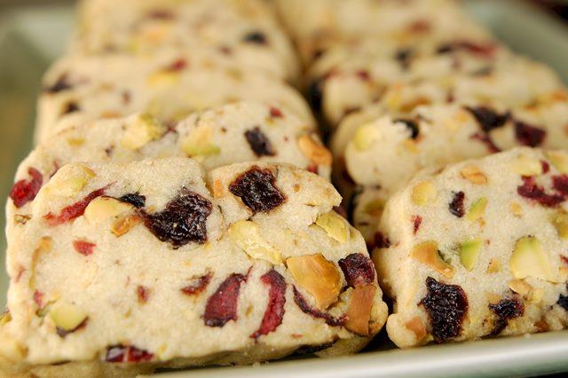 Cranberry Pistachio Shortbreads Joyofbaking Com Video Recipe