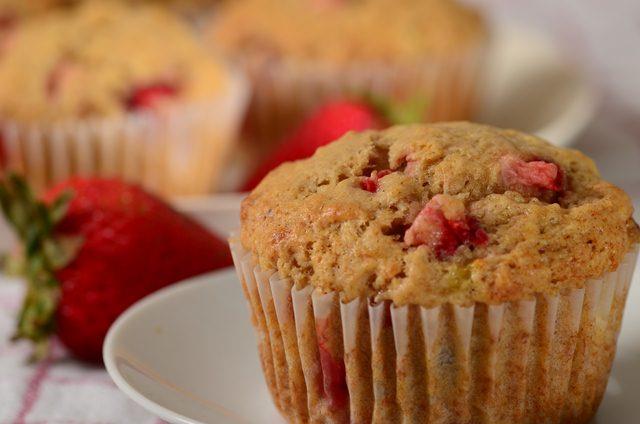 Strawberry-Banana Muffins Recipe - Joyofbaking.com *Video Recipe*