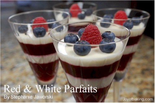 Red and White Parfaits Recipe