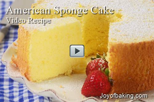 American Sponge Cake Video Recipe - Joyofbaking.com
