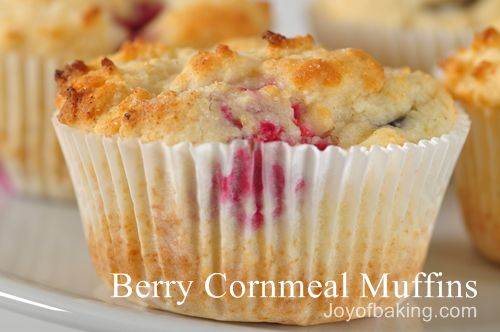 Berry Cornmeal Muffins Recipe