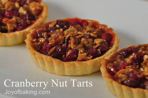 Cranberry Nut Tarts Recipe