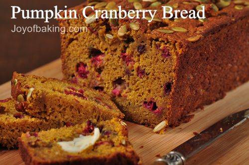 Pumpkin Cranberry Bread