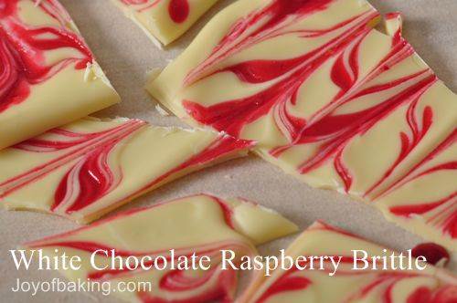 White Chocolate and Raspberry Brittle